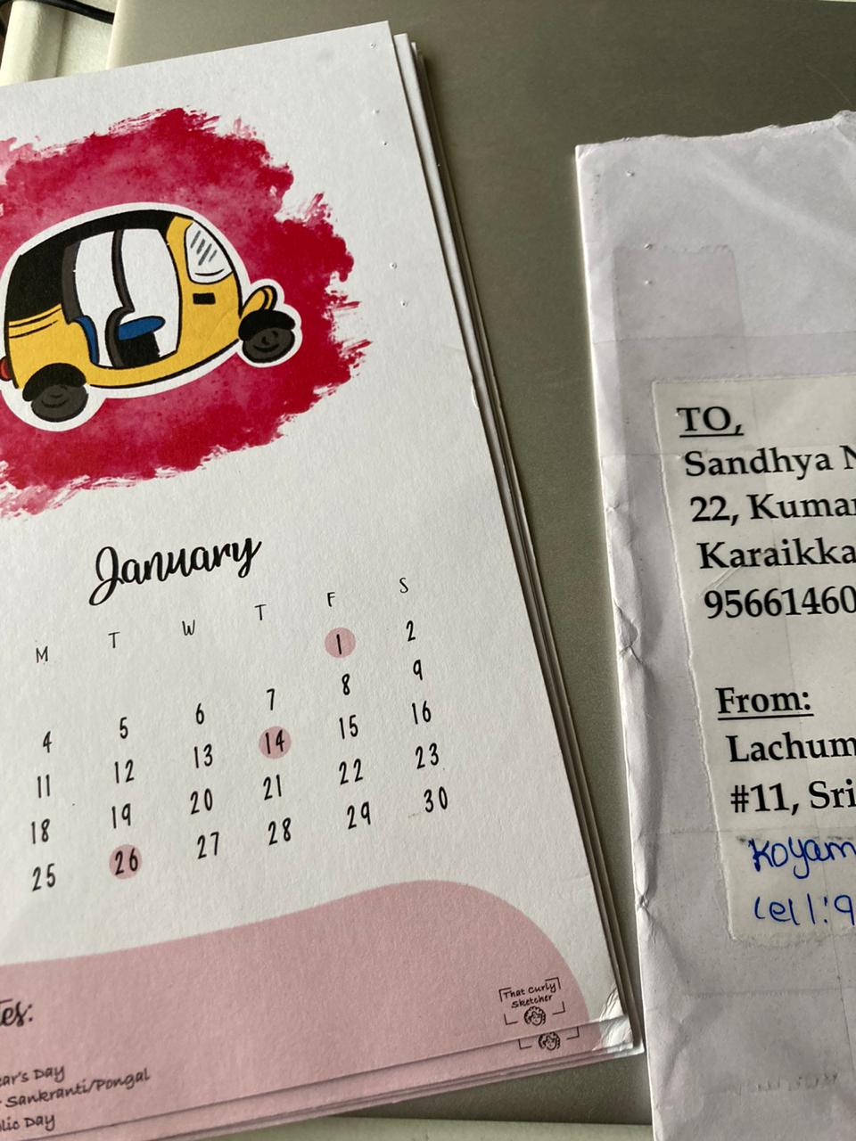 Short-run digital calendar print